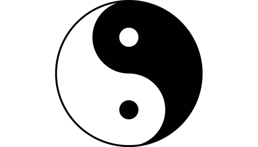 Il simbolo Yin e Yang, perfetto per il taoismo spiegato ai bambini. Mostra come le opposte forze si completano.