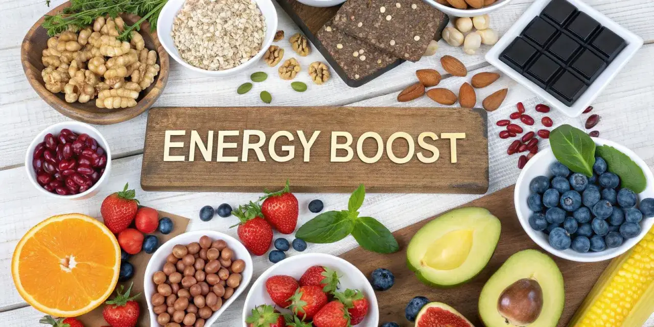 Frutta, noci, avena e cioccolato: un mix di cibo energetico per una carica di vitalit&agrave;.